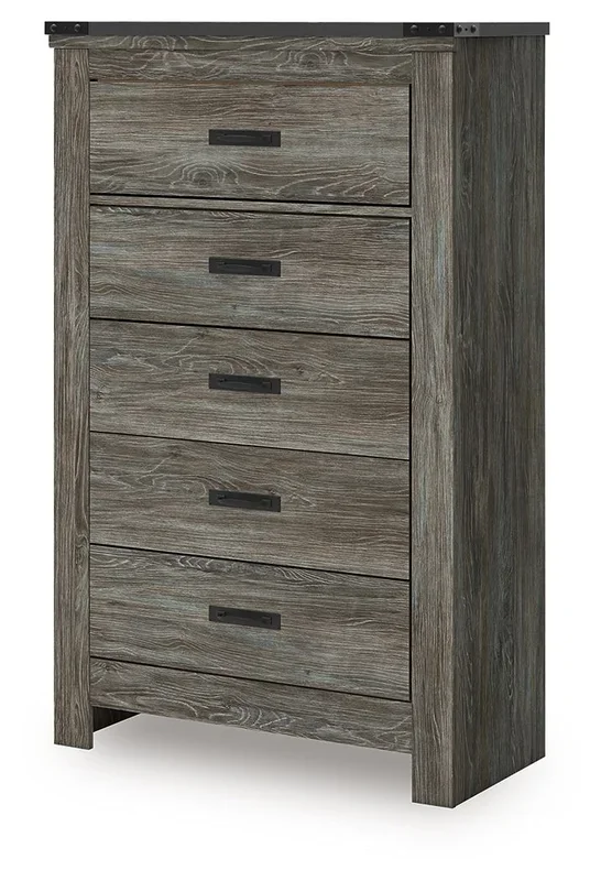 Frandern – Five Drawer Chest – Gray