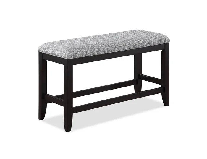 Frey – Counter Height Bench – Black