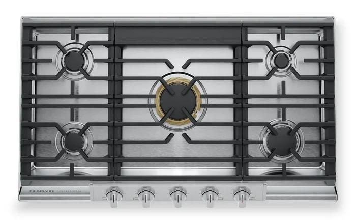 Frigidaire Professional 36″ 5-Burner Gas Cooktop – Stainless Steel – PCCG3680AS | Surface de cuisson à gaz Frigidaire Professional de 36 po à 5 brûleurs – acier inoxydable – PCCG3680AS | PCCG36AS
