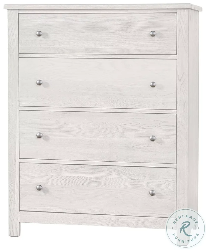 Fundamentals White 4 Drawer Chest