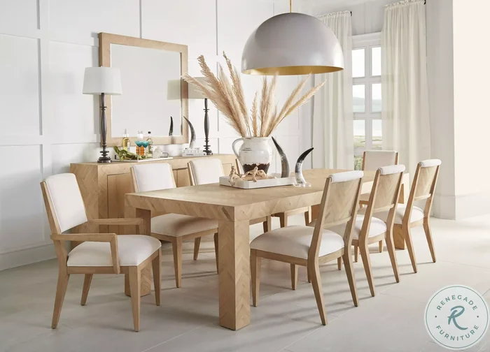 Garrison Washed Oak Extendable Dining Room Set