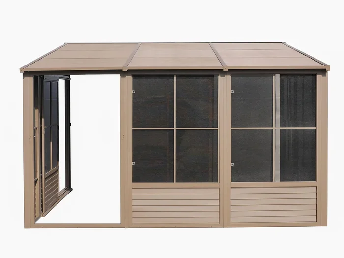 Gazebo Penguin Florence – Wall Mounted Solarium 10×12 Metal Roof|Gazebo Penguin Florence – Solarium mural 10×12 Toit d’acier
