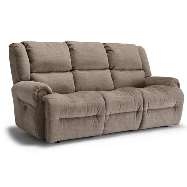 GENET COLLECTION LEATHER RECLINING SOFA W/ FOLD DOWN TABLE- S960CA4