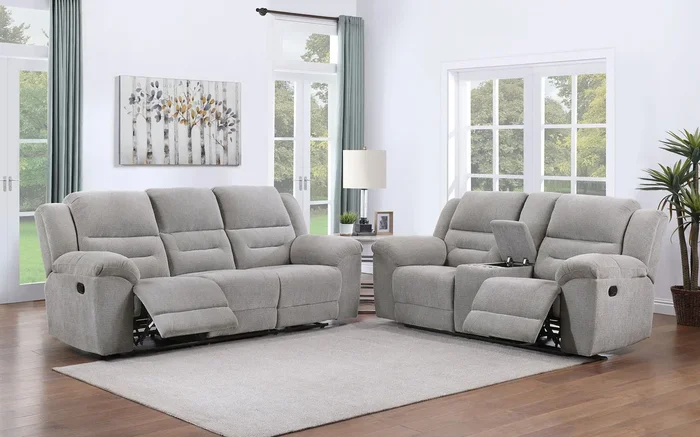 Gilson – Chenille Upholstered Sofa Set