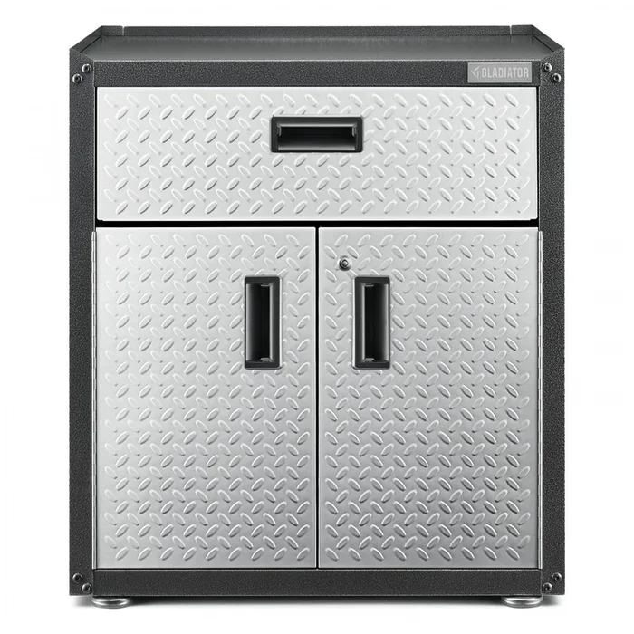 Gladiator 3/4-Door Modular Gearbox – Silver Tread|Armoire modulaire GearBox à portes 3/4 de Gladiator – bande de roulement argentée