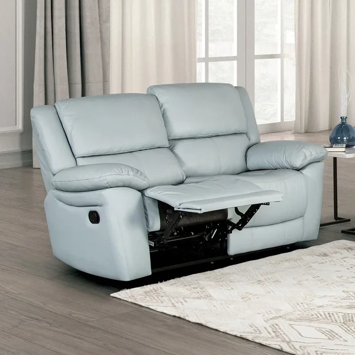 Glarus Powder Blue Reclining Loveseat