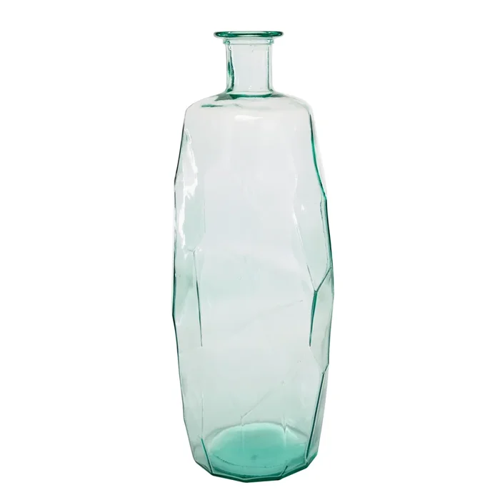 Glass 29″ Vase – Light Blue|Vase de 29 po en verre – bleu clair
