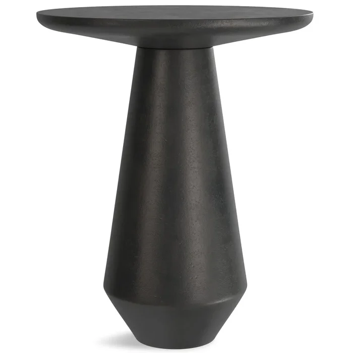 Gloria – Cast Aluminum Side Table – Black