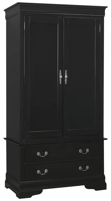 Glory Louis Phillipe G3150-A Armoire , Black G3150-A