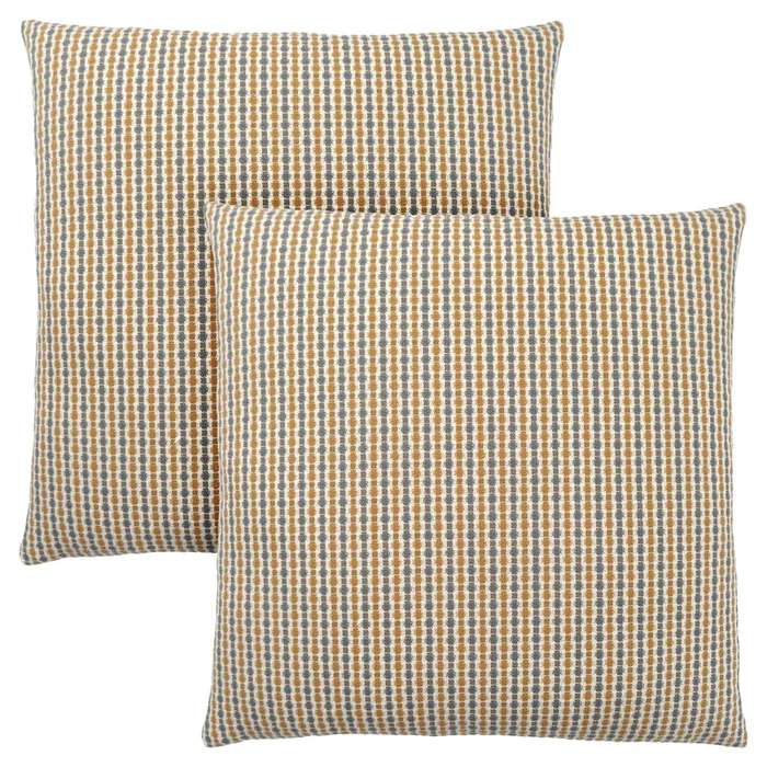 Gold Grey Abstract Dot 2pcs Pillow|Coussin 2 pièces abstrait à pois gris et doré|D90FCSKR