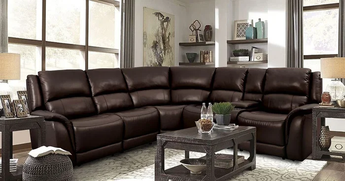 Gorgius Power Reclining Sectional (Espresso)