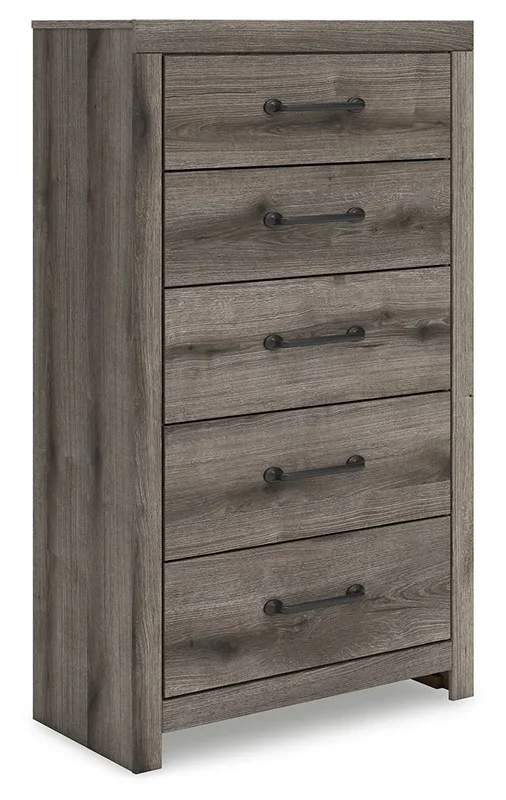 Graystorm – Five Drawer Chest – Brown Gray