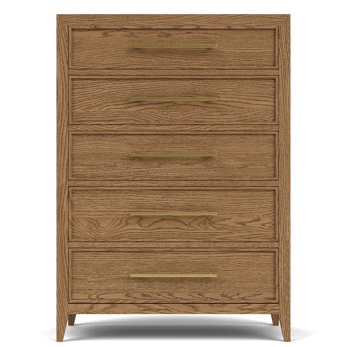 Halbrooke Five Drawer Chest – Nutmeg Oak