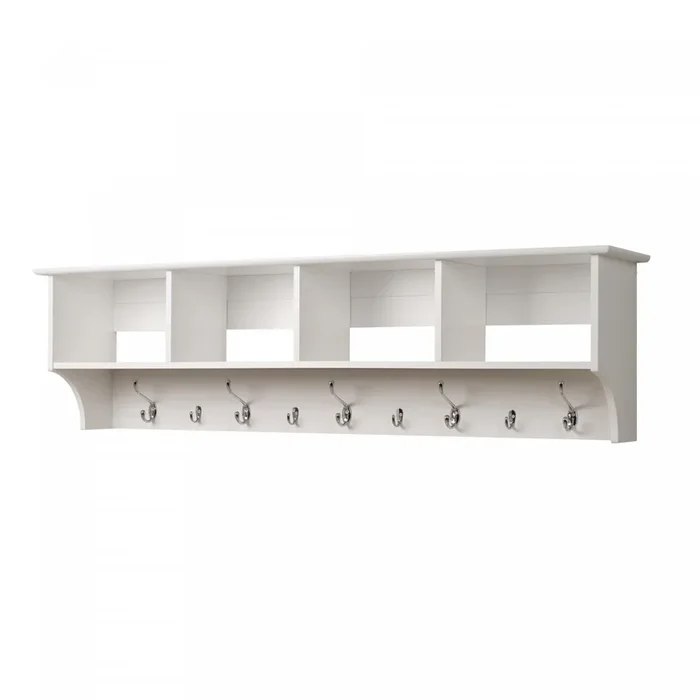 Hanging Entryway Shelf – White|Tablette murale d’entrée – blanche