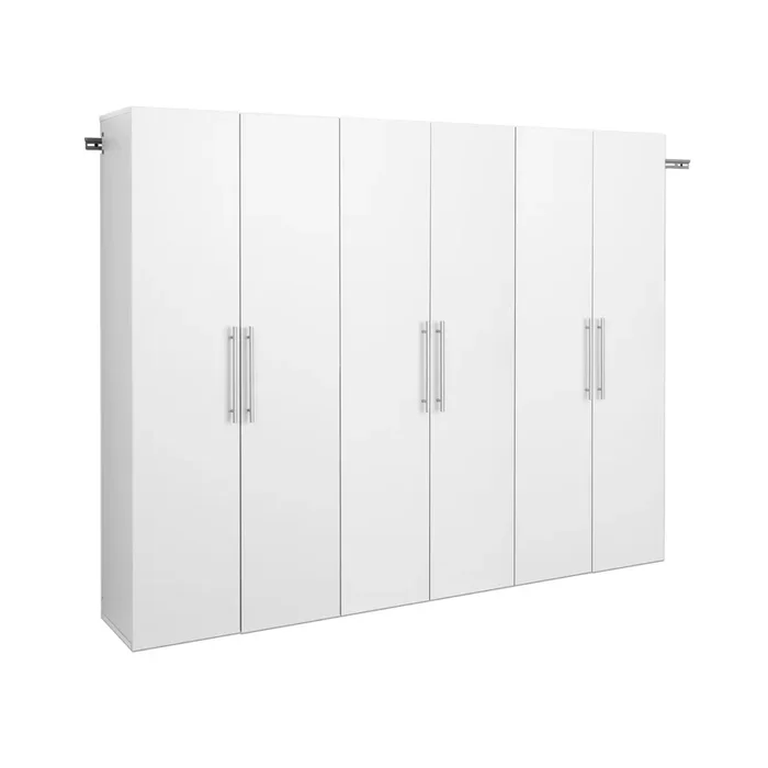 Hangups 90-inch 3-piece Garage Storage Cabinet Set E – White | Hangups Armoire De Rangement De Garage 90 Pouces, Ensemble E De 3 Pieces – Blanc