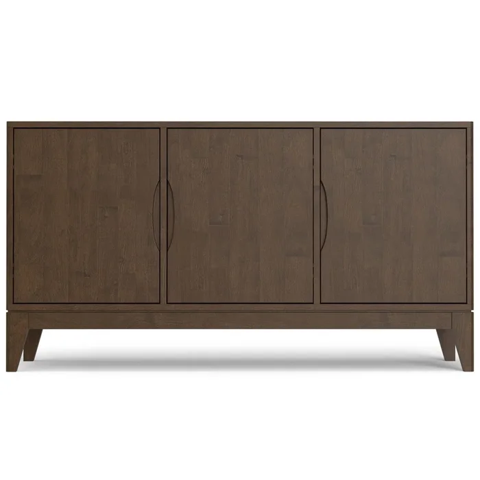 Harper – 3 Door Sideboard Buffet / Storage Cabinet – Walnut Brown