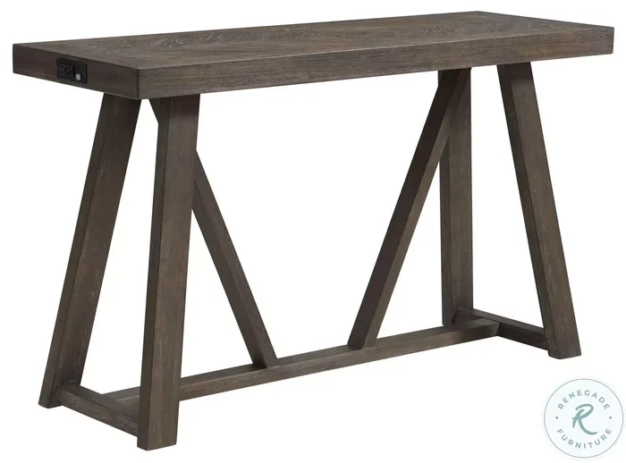 Hearst Reclaimed Chevron Sofa Table