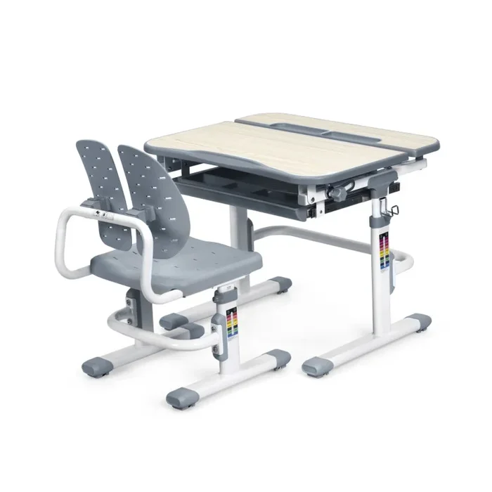 Height Adjustable Kids Study Desk and Chair Set
