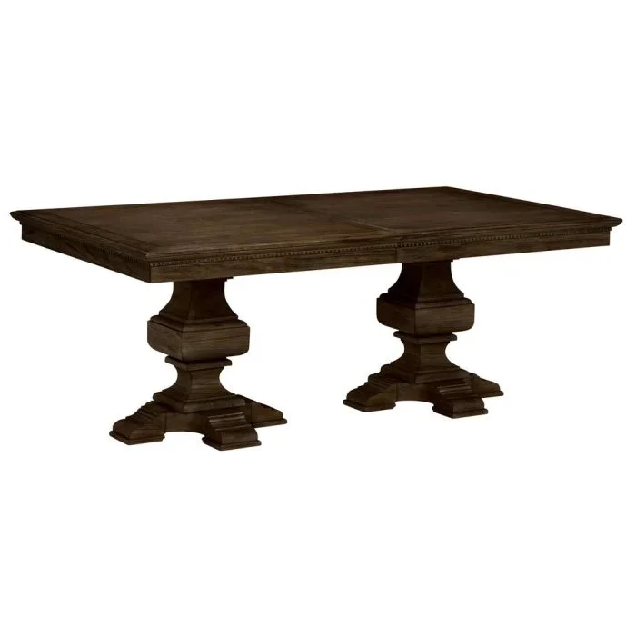 Hekman Wellington Java Dining Table with Pedestal Base