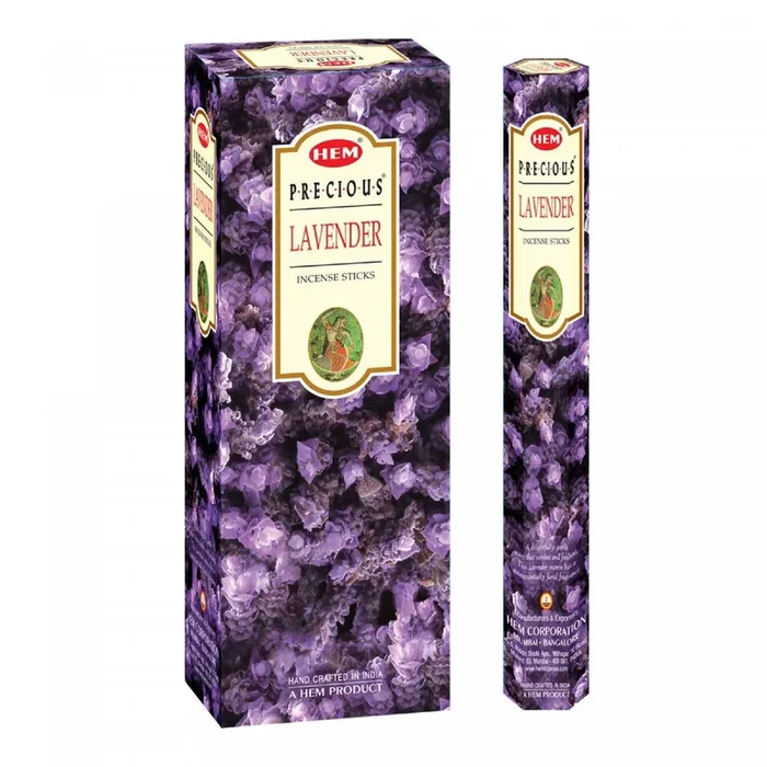 Hem Incense 20 Stick Precious Lavender – Set of 6 Incense Sticks|20 bâtons d’encens Hem à arôme de lavande précieuse – ensemble de 6 paquets de bâtons d’encens