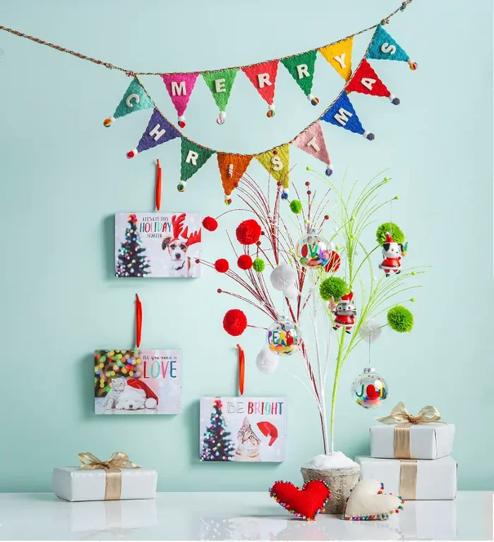 Holiday Felt “Merry Christmas” Multicolor Garland