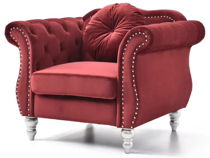 Hollywood Burgundy Chair