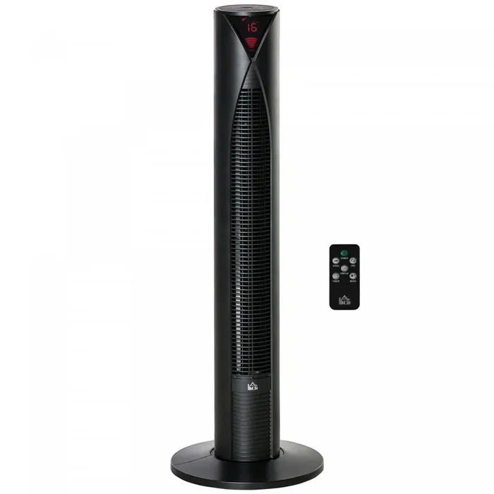 Homcom 38″ Oscillating Tower Fan With 12h Timer|Homcom Ventilateur Tour Oscillant 38″ Avec Minuterie 12h