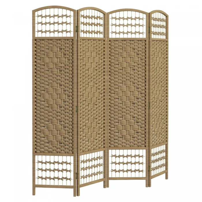 Homcom 4 Panel Folding Room Divider 5.6 Ft Privacy Screen Panel|Homcom Separateur De Piece Pliable A 4 Panneaux De 5,6 Pi