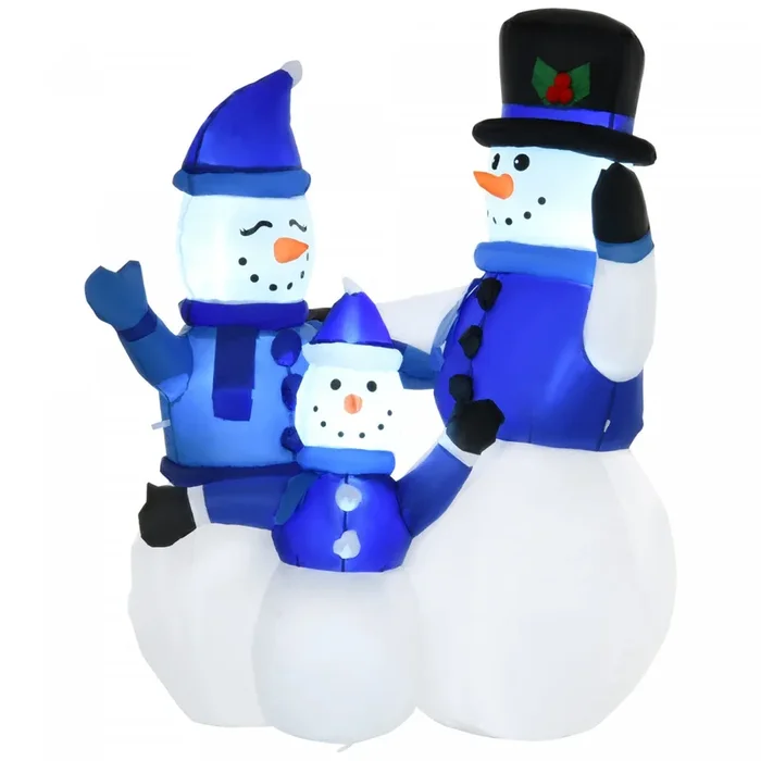 Homcom 4ft Snowman Inflatable Christmas Decoration|Homcom Decorations De Noel