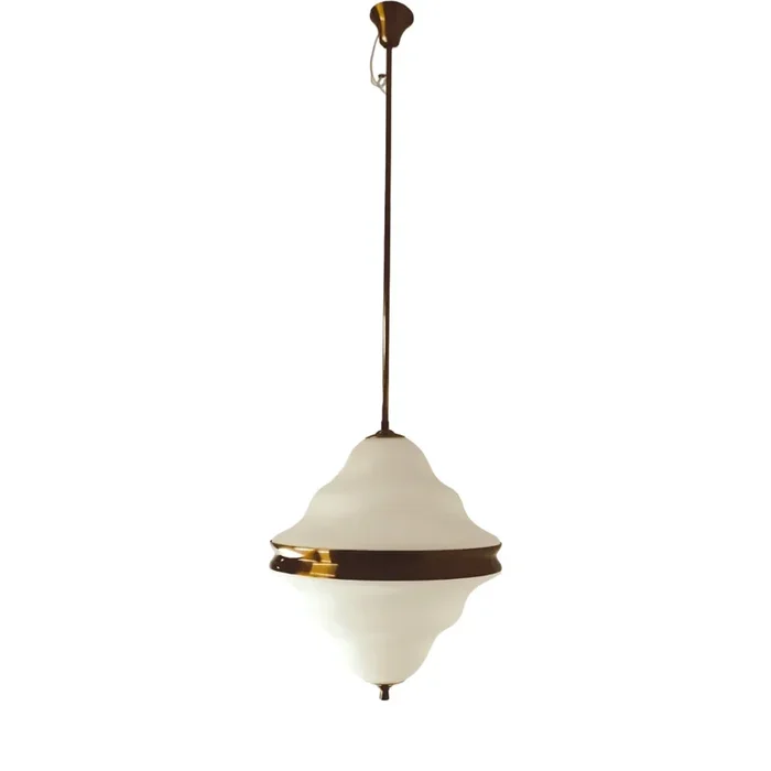 Italian Glass Pendant Light from Arredoluce, 1950s