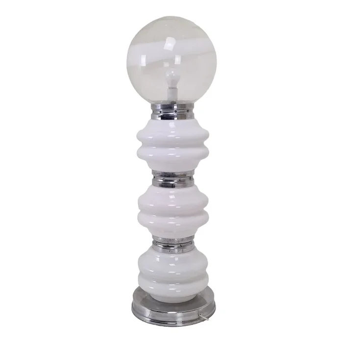 Italian Murano Floor Lamp in 3 Colors Light attributed to Carlo Nason for Mazzega, 1970s