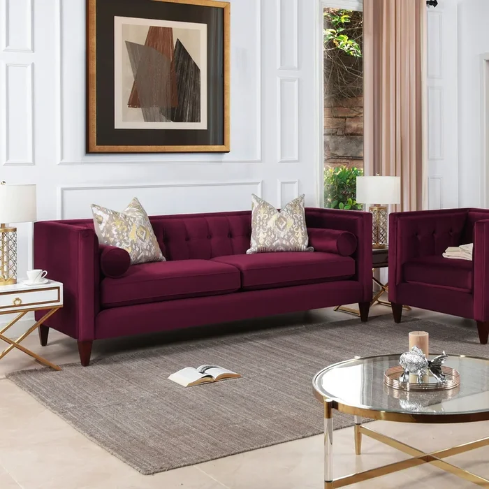Jack – Modern Tuxedo Tufted Sofa