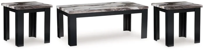 Jazmore – Occasional Table Set (Set of 3) – Dark Brown