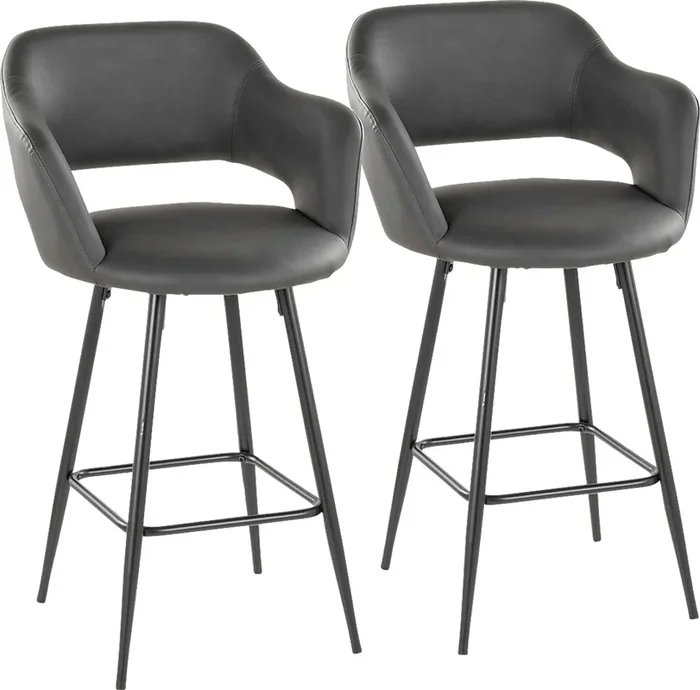 Jouett Gray Counter Height Stool, Set of 2