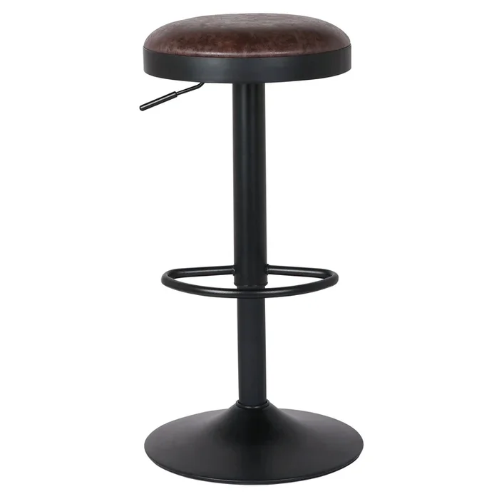 Juno Adjustable Gas Lift Stool – Vintage Coffee Brown