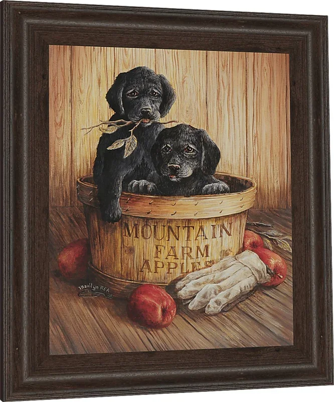 Kids Basket of Happiness Beige Artwork