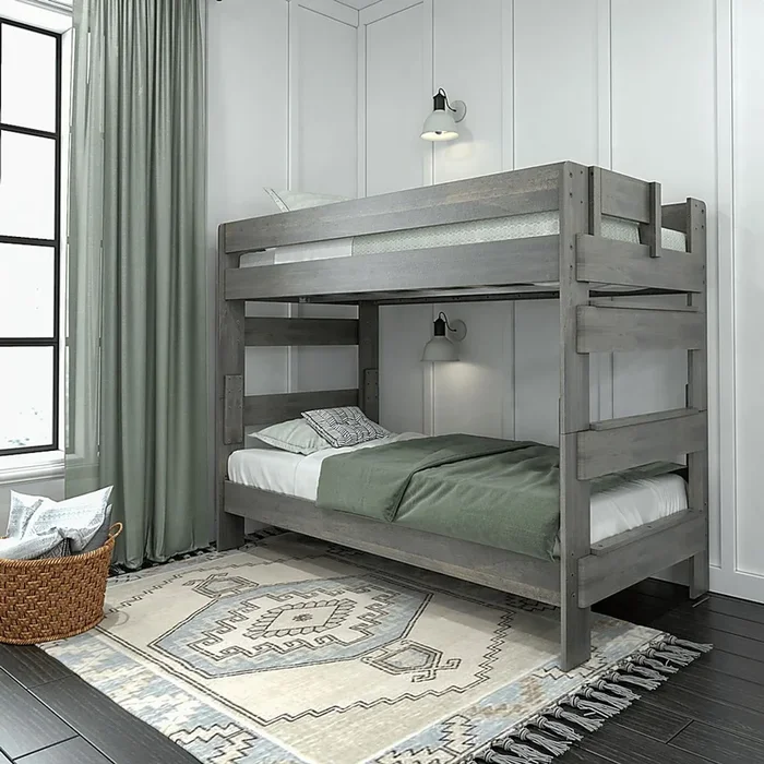 Kids Eastwick Gray Twin/Twin Bunk Bed