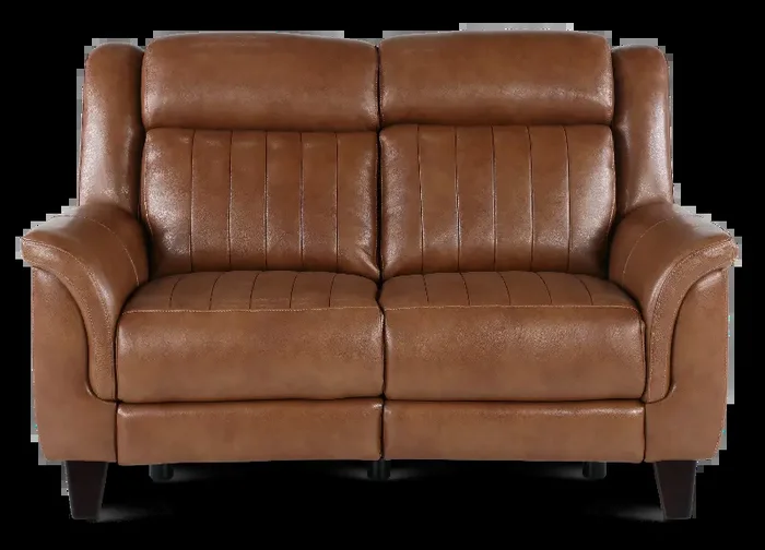 Kimball Caramel Power Reclining Loveseat