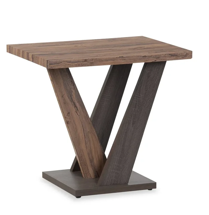 Kinsley 23.6″ Modern End Table – Dark Brown Wood|Table de bout moderne Kinsley de 23,6 po – bois brun foncé