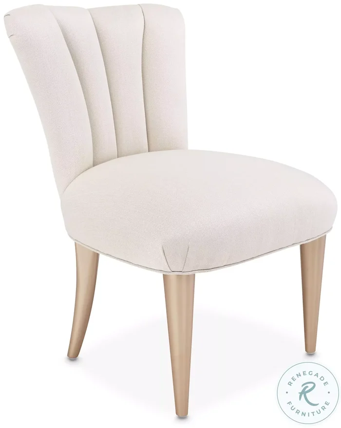 La Rachelle Champagne Vanity Chair