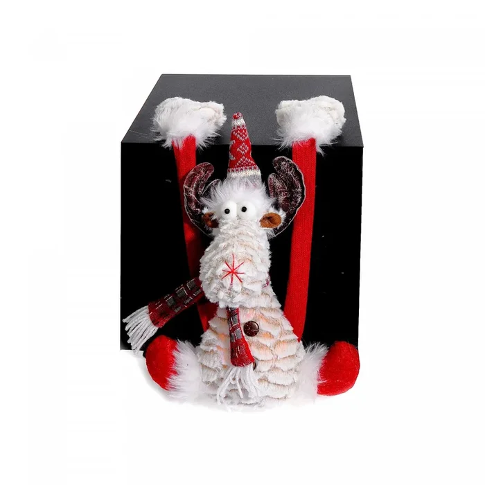 LED Chip the Reindeer Plush Shelf Hanger Figure|Peluche Chip le renne qui s’accroche à une tablette à DEL