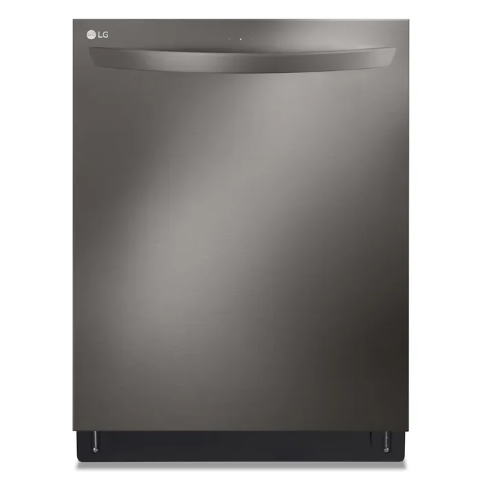 LG 24″ 42 dBA Built-In Top-Control Smart Dishwasher with QuadWash®Pro – Smudge Proof Black Stainles… | Lave-vaisselle intelligent encastré LG à 42 dBA de 24 po avec commandes sur le dessus et QuadWashMC …