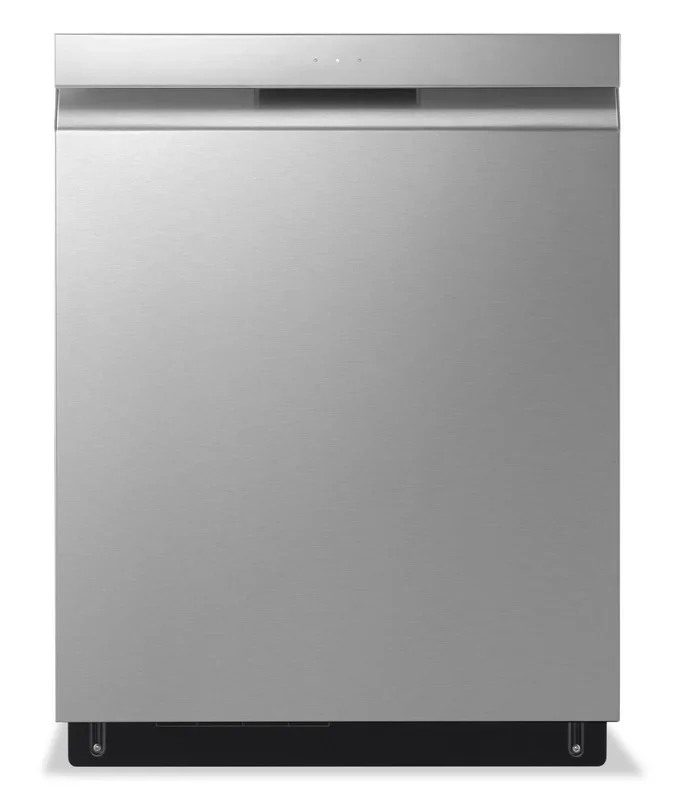 LG 24″ 48 dBA Built-In Top-Control Dishwasher with QuadWash® – Smudge Proof Stainless Steel – LDPN45… | Lave-vaisselle encastré LG à 48 dBA de 24 po avec commandes sur le dessus et QuadWashMC – acier inox…