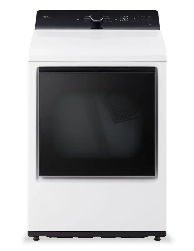 LG 7.3 Cu. Ft. Electric Dryer – White – DLE8400WE | Sécheuse électrique LG de 7,3 pi³ – blanche – DLE8400WE