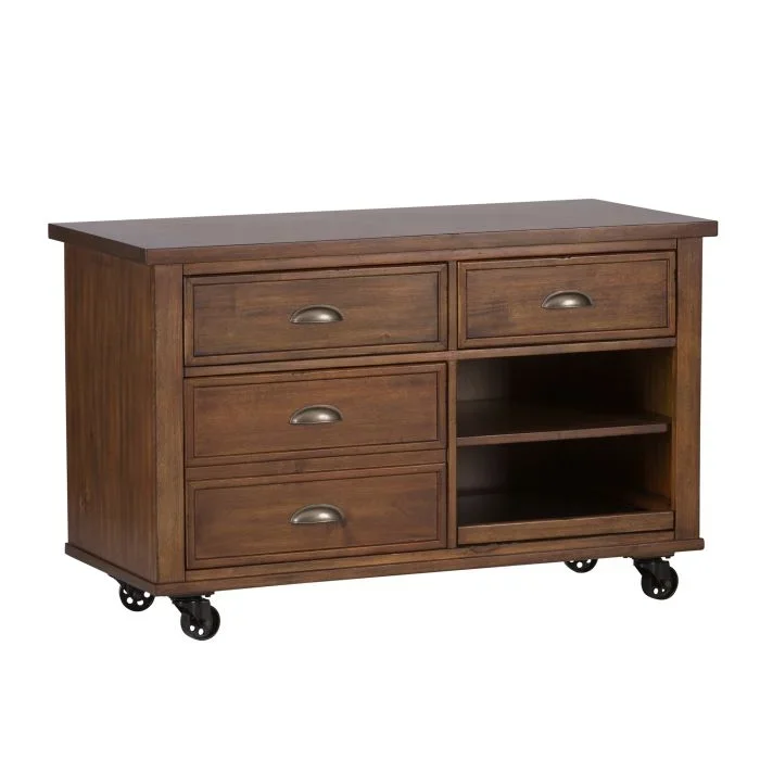 Liberty Furniture Arlington House Cobblestone Brown Credenza