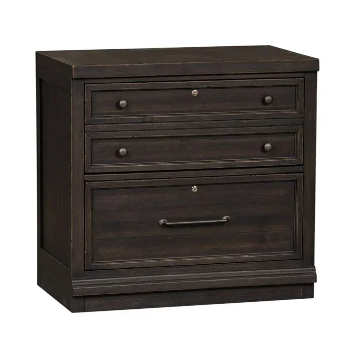 Liberty Furniture Harvest Home Black Bunching Lateral File Cabinet