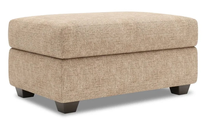 Made in Canada Customizable Sofa Lab The Trunk 39″ Chenille Fabric Storage Ottoman – Luxury Taupe | Pouf de rangement The Trunk de Sofa Lab de 39 po fabriqué au Canada en tissu de chenille – taupe Luxury Taupe | TRUN2893