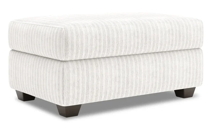 Made in Canada Customizable Sofa Lab The Trunk 39″ Fabric Storage Ottoman – Dolphin White | Pouf de rangement The Trunk de Sofa Lab de 39 po fabriqué au Canada en tissu – blanc Dolphin White | TRUN1160