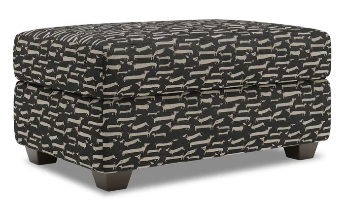 Made in Canada Customizable Sofa Lab The Trunk 39″ Fabric Storage Ottoman – Peppercorn Multicolour | Pouf de rangement The Trunk de Sofa Lab de 39 po fabriqué au Canada en tissu – Peppercorn multicolore | TRUN1143