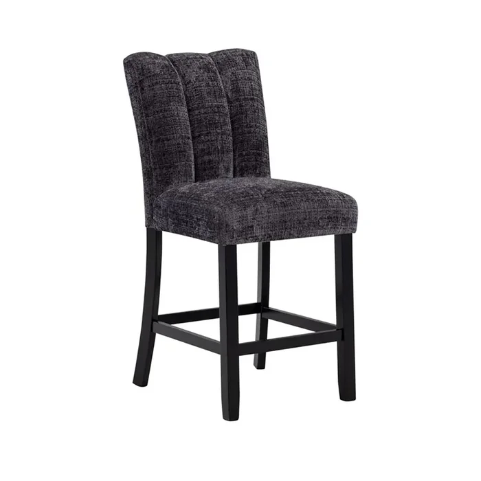 Magaly – Bar Stools (Set of 2) – Dark Gray